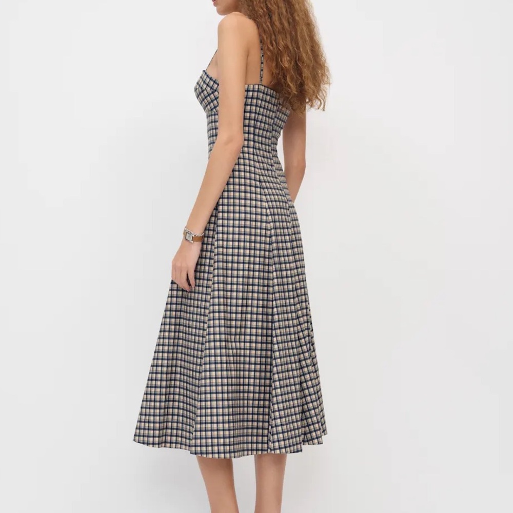 REFORMATION Kailani Plaid Midi Dress - Picture 4 of 5